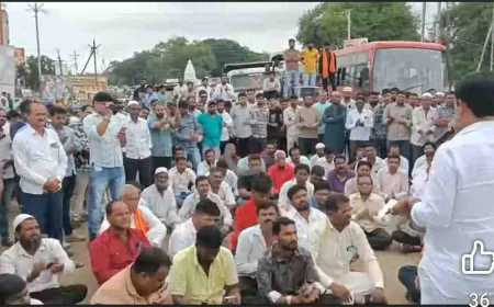 बिडकीन-चितेगाव रस्ता रुंदीकरणाविरोधात जनक्षोभ चिघळला: प्रशासनाला माघार, तरीही असंतोष कायम