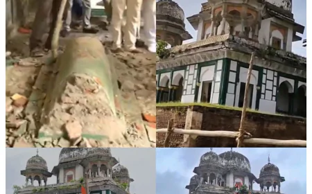 "फतेहपूरमध्ये मकबरा तोडफोडीने तणाव; हिंदू संघटनांच्या कार्यकर्त्यांवर FIR, शहरात सुरक्षा वाढीव"