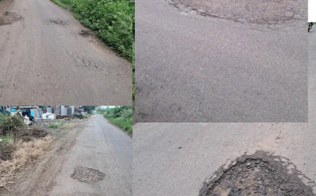 खुलताबादमधील देवळाणा डांबरी रस्त्याची दुरवस्था: नव्या डांबरीकरणानंतरच खड्ड्यांचा उदय, गावकऱ्यांची दुरुस्तीची जोरदार मागणी