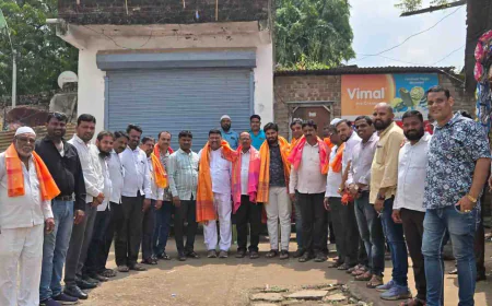वाळुंजमध्ये भाजप नेतृत्वाचे स्वागत: अमजद पटेल यांचा सत्कार समारंभ