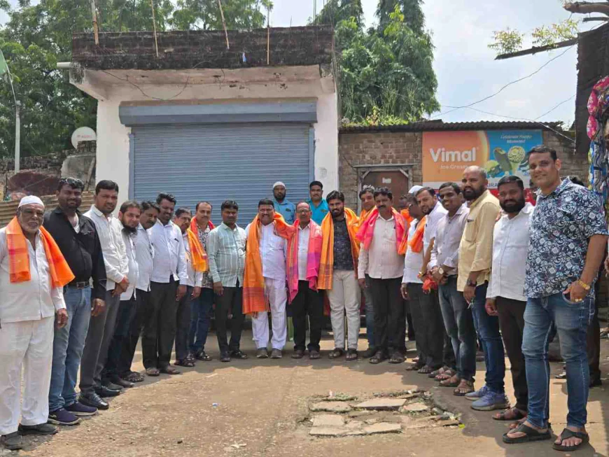 वाळुंजमध्ये भाजप नेतृत्वाचे स्वागत: अमजद पटेल यांचा सत्कार समारंभ