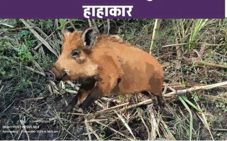 रानडुक्करांचा कहर: गंगापूर तालुक्यातील रहीमपूर-अब्दुलपूर आणि तुर्काबाद सर्कलमध्ये उसासहित इतर पिकाचे मोठे नुकसान