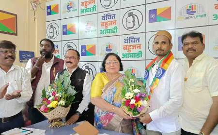 प्रसिद्ध पत्रकार आणि 'राईटपोस्ट'चे संपादक जमीर शेख यांचा 'वंचित बहुजन आघाडी'त जाहीर प्रवेश!