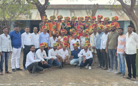 जिकठाण जिल्हा परिषद शाळेच्या २००५-०६ बॅचचा २० वर्षांनंतर भावनिक स्नेहसंमेलन