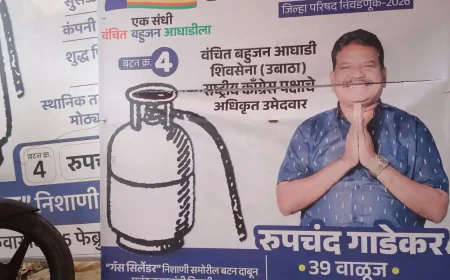 वाळूज जिल्हा परिषदेत वंचित बहुजन आघाडीच्या उमेदवारांचे बॅनर फाडण्याचा प्रयत्न 